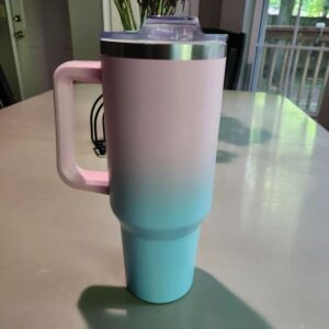 Stainless Steel Insulated Tumbler with Lid & Straw